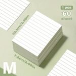 80 Small & 60 Large/Medium Self-Adhesive Portable Student Note Markers: The Perfect Book Of Horizontal Strip & Grid Sticky Notes For School & Office Use! - Image 7