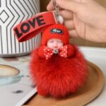 Adorable Plush Doll, Can Decorate Your Car, Dressing Table, School Bag, Handbag, Satchel. It Is A Beautiful Keychain, Given To Friends As A Gift For Valentine'S Day, Christmas, Easter - Image 3