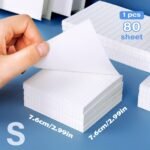 80 Small & 60 Large/Medium Self-Adhesive Portable Student Note Markers: The Perfect Book Of Horizontal Strip & Grid Sticky Notes For School & Office Use! - Image 5