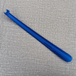 1Pc Ergonomic Shoe Horn - 42Cm Long, Thick Plastic, No-Bend Design For Easy Shoe Wear At Home Or Hotel, Blue & Black Options - Image 5