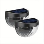 Staaricc 2/4/6Pcs Solar Fence Lights, Deck Lights, Solar Wall Lights, Solar Wall Mount Outdoor Fence Lamp, Ipx4, White Led Lamp, Lighting For Garden, Home, Patio, Yardgarage, Camping, Halloween, Christmas Party Decoration - Image 3