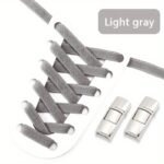 1 Pair No-Tie Shoe Laces, Diamond Cross Locks, Elastic Acetate Sneaker Laces, Easy Access Lazy Shoelaces For Casual Shoes - Image 13