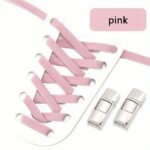 1 Pair No-Tie Shoe Laces, Diamond Cross Locks, Elastic Acetate Sneaker Laces, Easy Access Lazy Shoelaces For Casual Shoes - Image 9