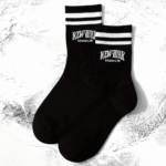 One Pair Of Women'S Striped Trendy Mid-Calf Socks Suitable For Sports, Casual Comfortable Breathable Long Socks - Image 7