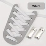 1 Pair Diamond Cross Locks No Tie Elastic Shoelaces For Sneakers, Durable Acetate Fiber - Image 3