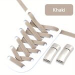 1 Pair Diamond Cross Locks No Tie Elastic Shoelaces For Sneakers, Durable Acetate Fiber - Image 13