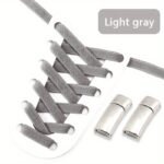 1 Pair Diamond Cross Locks No Tie Elastic Shoelaces For Sneakers, Durable Acetate Fiber - Image 17