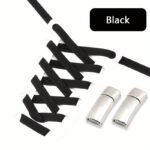 1 Pair Diamond Cross Locks No Tie Elastic Shoelaces For Sneakers, Durable Acetate Fiber - Image 5