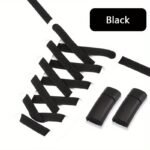 1 Pair Diamond Cross Locks No Tie Elastic Shoelaces For Sneakers, Durable Acetate Fiber - Image 19