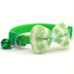 1Pc Adjustable Plaid Cat Collar With Bow Tie - Perfect For Holiday Dress Up And Everyday Wear - Image 16