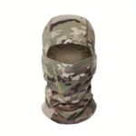 1Pc Unisex Camouflage Balaclava Hat - Full Face Mask & Neck Gaiter With Breathable Mesh-Like Texture, Multi-Color Camo Patterns (Green/Brown/Black) For Cycling, Skiing, Fishing, Motorcycling - Windproof & Sun Protection, Durable Textile Fabric, Versatile Outdoor Sports Mask & Headscarf - Image 21