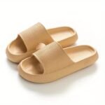 Unisex, Cloudyzz Unisex Cozislides Slip-On Slippers - Soft Eva Non-Slip Indoor/Outdoor House Shoes, Lightweight Cushioned Comfort For All Seasons, 7 Color Options (Beige, Blue, Black & More), Cute Slippers, Allseason Footwear, Ribbed Texture Design, Durable Slipresistant - Image 17