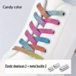 1 Pair Of Adjustable Elastic Colored Laces, Loafers For Adults, The Elderly, The Comfort Level Can Be Freely Adjusted - Image 3
