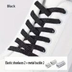 1 Pair Of Adjustable Elastic Colored Laces, Loafers For Adults, The Elderly, The Comfort Level Can Be Freely Adjusted - Image 7