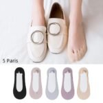 3/5 Pairs Of Any Cut Summer Lined Socks Preventing Heel Slip - Image 3