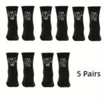 1Pari Unisex "I'M Lost Too" Print Funny Novelty Socks Great Gift For Men Women - Image 9