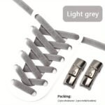 1Pair No-Tie Shoelaces With Buckles For Sneakers Sports Shoes - Image 22