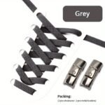 1Pair No-Tie Shoelaces With Buckles For Sneakers Sports Shoes - Image 19