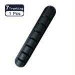 1Pc, 3/5/7 Hole Cable Fixing Clip, Cable Management Wire Organizer Clip Self-Adhesive Suitable For Desktop Usb Charging Cable Bedside Table Power Cord Mouse Cable Wire Pc Office Home Use - Image 7