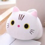 Mushroom Bear 25Cm Kitten Plush - Large Soft Stuffed Cat Doll Suitable For Boys & Girls, Cuddly White/Black// Kitten, Bedtime Companion & Room Decor - Image 3