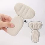 1 Pair 2-In-1 T-Shaped Foam Heel Stickers For Women'S High Heels, Half Size Pads With Thickened Anti-Slip And Anti-Fraying Shoe Heel Inserts - Image 5