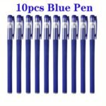 10Pcs Gel Pens Set Black Blue Red Refill Gel Pen Bullet Tip 0.5Mm School & Office Ball-Point Pen Supplies Stationery Kawaii Accessories Stationery - Image 5