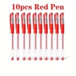 10Pcs Gel Pens Set Black Blue Red Refill Gel Pen Bullet Tip 0.5Mm School & Office Supplies Stationery Kawaii Accessories Stationery Japanese Office School Cute - Image 7