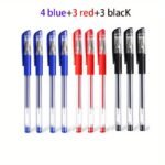 10Pcs Gel Pens Set Black Blue Red Refill Gel Pen Bullet Tip 0.5Mm School & Office Supplies Stationery Kawaii Accessories Stationery Japanese Office School Cute - Image 9