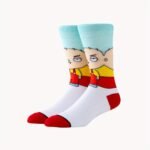 1/3/5 Pairs Of Men'S Cartoon Soft, Comfortable And Breathable Fun Round Neck Socks - Image 11