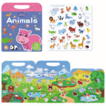 Reusable Sticker Book, Washable Stickers, Christmas Gift For Adults Easter Gift -Winter, New Year - Image 3