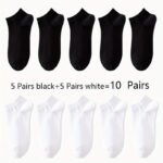 Women'S Classic Invisible Socks, Solid Color, Polyester 94% Spandex 6%, Knit Fabric, 200G/M?, Hand Wash, For Women - Image 13