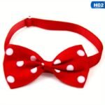 Polka Dot Bow Tie Pet Dog Collars Adjustable Necklace Collar Safety Bow Tie Collars Dog Pet Supplies - Image 5