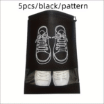 5Pcs Non-Woven Travel Portable Bag, Waterproof Pocket, Clothing Classified Hanging Bag - Image 3