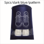 5Pcs Non-Woven Travel Portable Bag, Waterproof Pocket, Clothing Classified Hanging Bag - Image 7