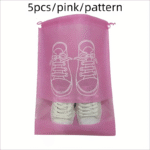 5Pcs Non-Woven Travel Portable Bag, Waterproof Pocket, Clothing Classified Hanging Bag - Image 9