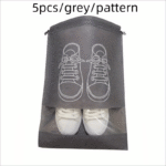 5Pcs Non-Woven Travel Portable Bag, Waterproof Pocket, Clothing Classified Hanging Bag - Image 11