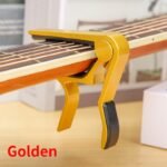 Aluminum Alloy Guitar Capo - Quick-Change Adjustable Clamp For Acoustic, Electric, Classical & Ukulele - 5 Colors (White, Red, Blue, Golden, Black) - Durable Tone Adjusting Tool For Musicians, Guitar Accessories, Musical Instrument Accessory, Compact Accessory, Precision Mechanism, Acoustic Players - Image 7
