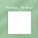 50Sheets Transparent Sticky Note Pads Notepads Journal School Stationery Office Supplies - Image 5