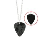 1Pc Acrylic Red Heart Eddie Munson Guitar Pick Necklace - Image 5