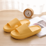 Unisex, Cloudyzz Unisex Cozislides Slip-On Slippers - Soft Eva Non-Slip Indoor/Outdoor House Shoes, Lightweight Cushioned Comfort For All Seasons, 7 Color Options (Beige, Blue, Black & More), Cute Slippers, Allseason Footwear, Ribbed Texture Design, Durable Slipresistant - Image 19