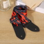 Durable Leather Guitar Strap With Wood Pattern - Universal Fit For Classical, Electric, And Bass Guitars - Image 5