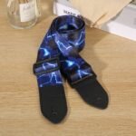 Durable Leather Guitar Strap With Wood Pattern - Universal Fit For Classical, Electric, And Bass Guitars - Image 3