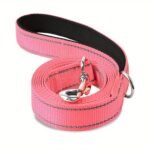 1Pc Of Single-Sided Reflective Dog Leash Made Of Soft Neoprene, Padded And Breathable, 1 Inch In Width, Available In Lengths Of 6Ft, 5Ft, Or 4Ft, Suitable For Walking And Training Medium To Large Dogs, Without Battery - Image 9