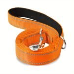 1Pc Of Single-Sided Reflective Dog Leash Made Of Soft Neoprene, Padded And Breathable, 1 Inch In Width, Available In Lengths Of 6Ft, 5Ft, Or 4Ft, Suitable For Walking And Training Medium To Large Dogs, Without Battery - Image 14