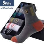 5 Pairs Men'S Sports Socks - Breathable Moisture-Wicking, Reinforced Toe & Heel, All-Season Thin Comfort For Basketball Gym Casual Wear (Eu 38-43), Basketball Socks | Flexible Socks | Durable Comfort Socks - Image 3