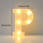 16Cm Led Letter Light With Glow-In-The-Dark Numbers - Warm Yellow Light For Weddings, Birthdays, Christmas, And Home Decor - Battery-Powered, Switch Control, Plastic Construction, Tabletop Lighting | Modern Night Light | Plastic Led Light, Led Lights For Bedroom - Image 19
