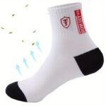 5Pairs Men'S Casual Sports Socks, Breathable Comfy Sweat Absorption Athletic Socks - Image 9