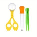 3Pcs Fine Motor Skills Toy Set: Insect Scissor Clip, Tweezers, And Rubber-Tipped Pipette Insect Catcher, Science Sensory Learning Tool For Outdoor Exploration - Image 10