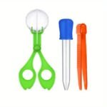 3Pcs Fine Motor Skills Toy Set: Insect Scissor Clip, Tweezers, And Rubber-Tipped Pipette Insect Catcher, Science Sensory Learning Tool For Outdoor Exploration - Image 5