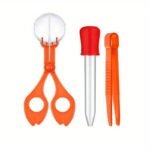 3Pcs Fine Motor Skills Toy Set: Insect Scissor Clip, Tweezers, And Rubber-Tipped Pipette Insect Catcher, Science Sensory Learning Tool For Outdoor Exploration - Image 3